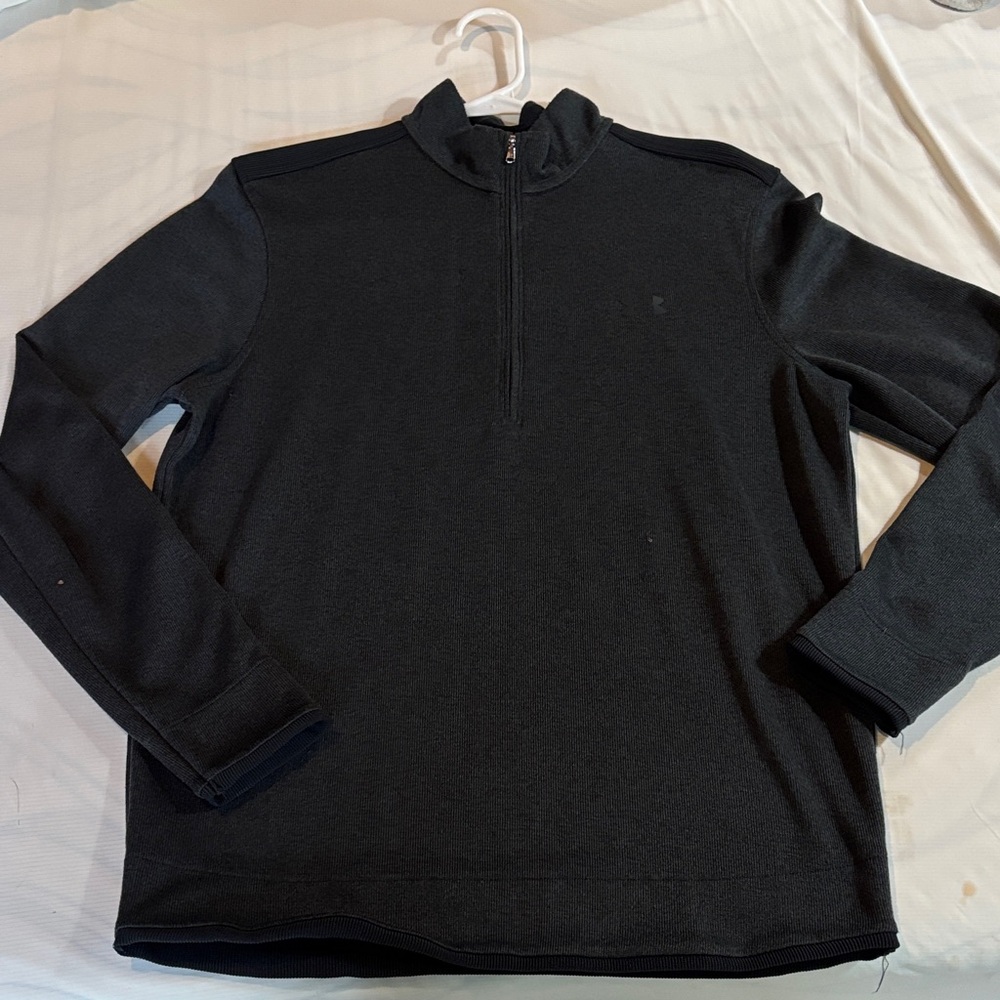 Under Armour Men's Dark Gray Zip-Up Sweater